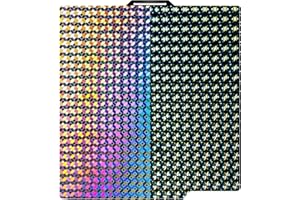 LAZTZQ 3D Printing Build Plate, Double-sided smoothf of PEH, suitable for bamboo Lab A1/X1/X1C/P1/P1P/P1S 257x257mm of 3D printer Construct. (Steel Ball PEH + Football pattern PEH)