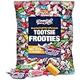 TOOTSIE FROOTIES Taffy Candy 2 LB (10 Assorted Mix Flavors) - Tootie Rolls Bulk Bag, Individually Wrapped, Fruit Chews, Peanut and Gluten Free, Chewy Candy Bulk Bag by YummyLand 32 oz (290 pieces)