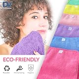 DualVertex 30 Microfibre Face Cloths 15x15cm Reusable Makeup Remover Wipes view 7