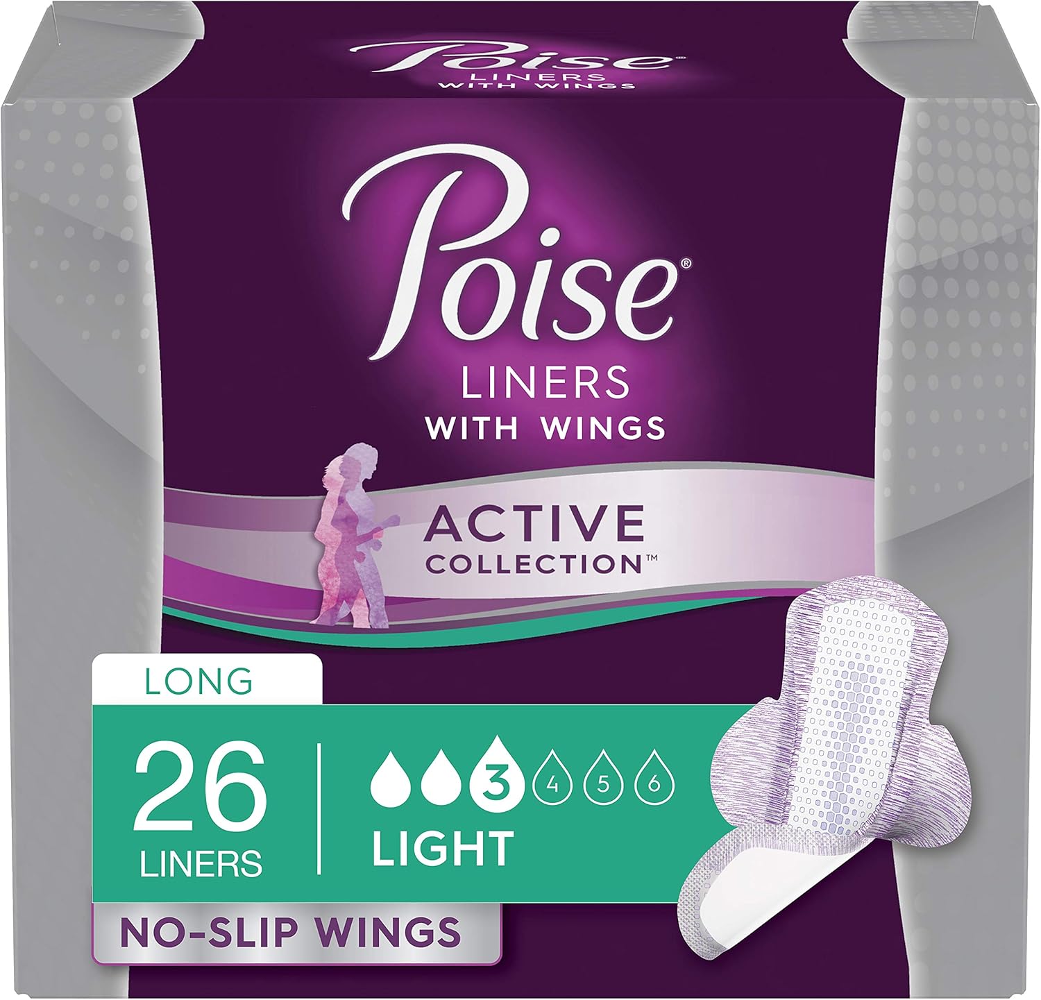 Poise Active Incontince Panty Liners 
