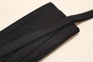 LACEKING2013 Premium Quality 30Yds Cotton Double Fold Bias Tape 3/8 Inch for Sewing, Seaming, Binding, Hemming, Piping, Quilting, Mask Crafts, Trimming, Upholstery (Black)