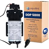 Aquatec DDP 5800 RO Delivery Demand Pump, 0.7 GPM, 120V | Quick Connect, High Flow Rate, Durable Compact, Quiet, Compatible with Most Tank-Based Reverse Osmosis Systems 5851-7E12-J574