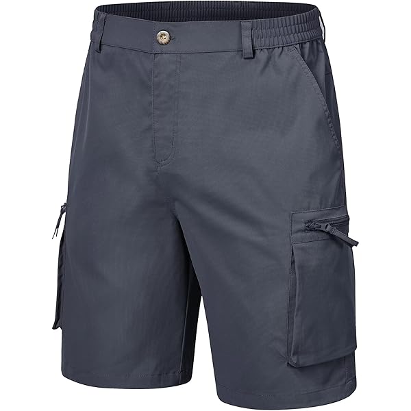 Access Men's Washed Cargo Shorts with Belt (Navy, 32