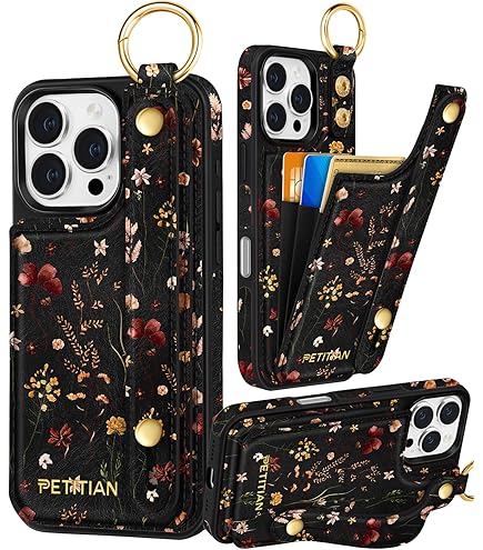 Amazon.com: CUSTYPE for iPhone 16 Pro Wallet Case with Card
