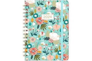 COBOLL 2024 Planner - 2024 Planner Weekly and Monthly, Jan. 2024 - Dec. 2024, 6.4‘’ x 8.3'' Calendar Planner with Inner Pocket
