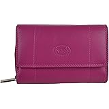 London Leather GoodsLadies Leather Purse/Wallet 17 Credit Card Slots (Blush)