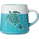 Cape Shore 16oz Stoneware Glazed Artisan Mug (Turtles)