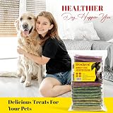 Howlers Assorted Munchy Sticks 12.5cm Pack of 100 - Natural Rawhide Chews view 6