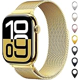 Original Stainless Steel Mesh Loop Compatible with Apple Watch 38mm 40mm 41mm 42mm 44mm 45mm 46mm 49mm Women Men, Magnetic Clasp Replacement for iWatch Bands Series 11 10 9 8 7 6 5 4 Ultra SE 3 2 1