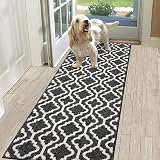 SHACOS Hallway Runner Rug 60 x 180 cm Non Slip Black