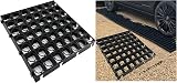 Pluto Packaging Outdoor Gravel Protector Greenhouse Grid 24 pcs Black view 4