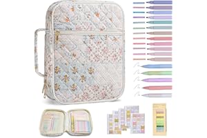 YKFLY Bible Cover Case for Women Large Bible Cover with Durable Handle Quilted Bible Carrying Case for Girls Bible Study Supplies Accessories (Spliced Flower, Spliced Flower)