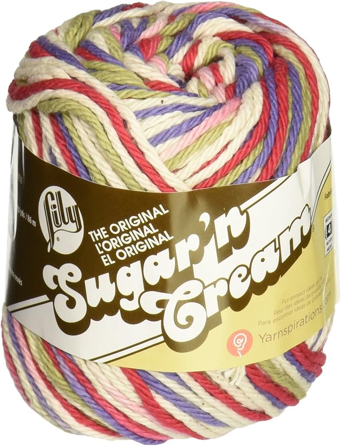 Lily Sugar 'n' Cream Ombres Yarn, Field of Dreams, 56.7 g Amazon.co.uk