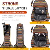 CAHAYA Bohemian Guitar Bag 15.6 mm Padded Waterproof Case 39-42 Inch view 4