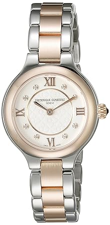 Frederique Constant Classics Delight Womens Silver Dial Two Tone Swiss Diamond Watch FC-200WHD1ER32B