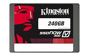 Kingston Digital 240GB SSDNow V300 SATA 3 2.5 (7mm height) Solid State Drive (SV300S37A/240G)