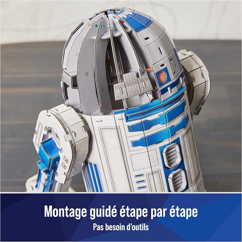 - Puzzle 3D Star Wars - Maquette Star Wars 201 Pièces - Droide R2D2 Inspiré de la Saga - Puzzle Adulte - Jeu de Construction à Collectionner - Jouet adulte - Jeu Enfant 12 ans et +