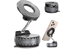BEBEAR Car Phone Holder for Magsafe [78+LBS Hyper Suction & 4400gf Strongest Magnetic] 360°Adjustable Car Phone Mount Car Accessories Phone Holders for Your Car for iPhone 17/16 /15 Pro Max & Android