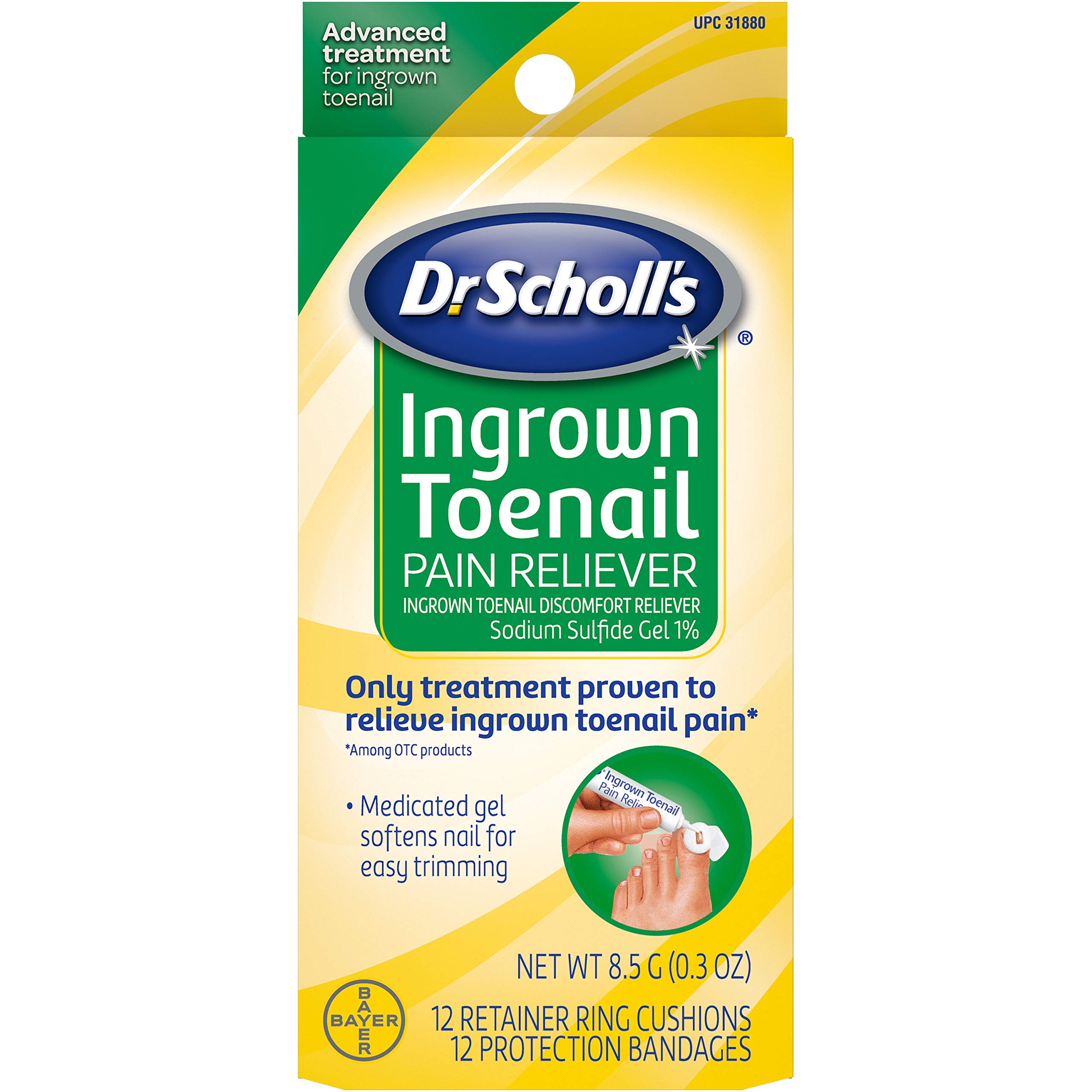 Mua Dr. Scholl's Ingrown Toenail Pain Reliever, 0.3oz // Medicated Gel Softens Nails for Easy