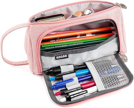 Zwoos Federmappchen Federtaschen Teenager Madchen Multifunktions Federmappchen Super Grosse Briefpapier Beutel Kulturbeutel Fur Schule Buro Damen Rosa Amazon De Burobedarf Schreibwaren