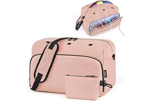 Crochet Yarn Bag Knitting Bag 2Pcs - IBFUN Yarn Storage Organizer Crocheting Bag for Beginners with Shoulder Strap for Croche