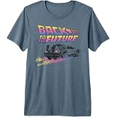 Back To The Future DeLorean Flames Premium Tri-blend T-Shirt