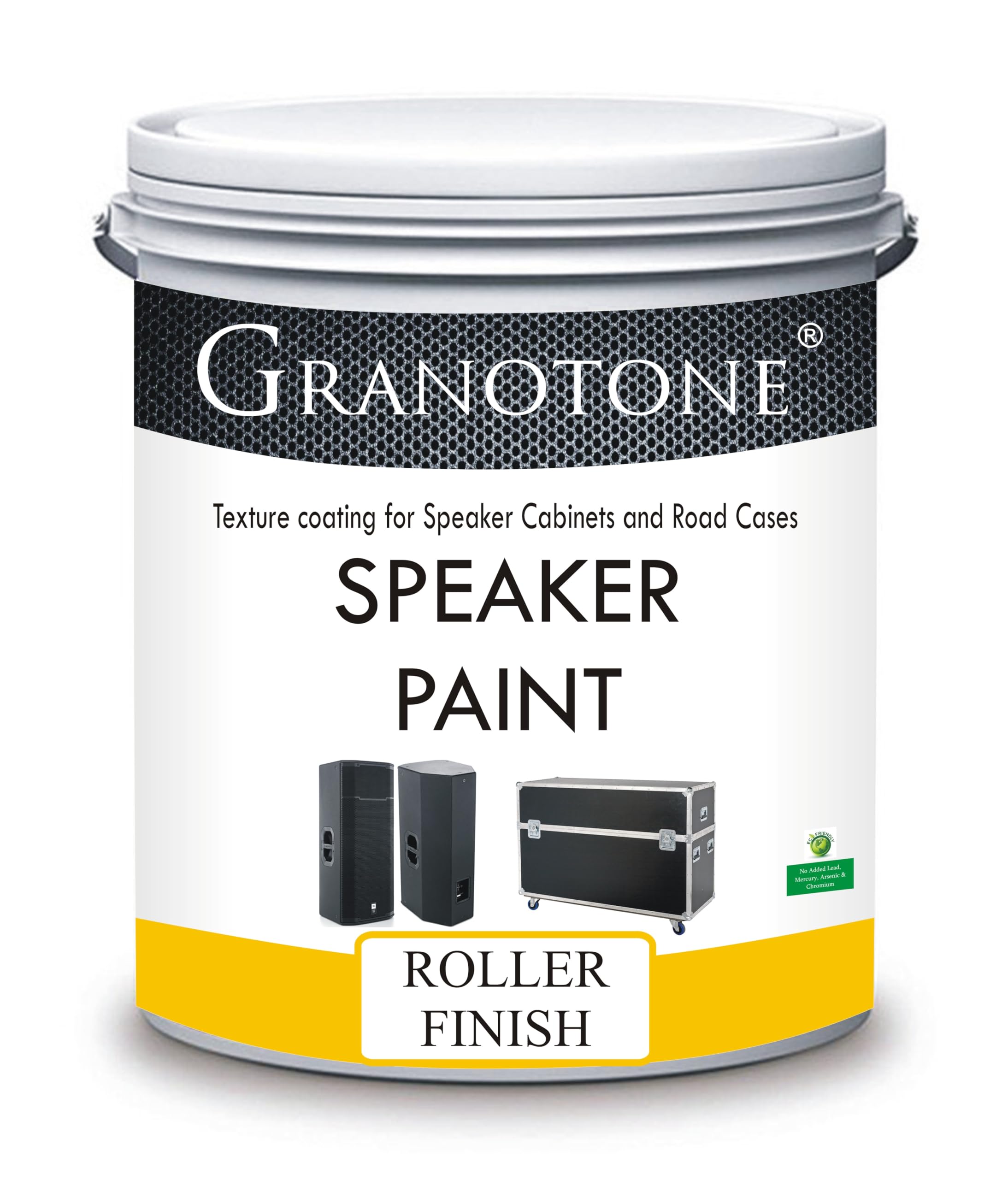 GRANOTONE Speaker Paint Black 1 Quart Texture Coating For Speaker