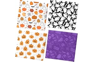 GUPESXU 40Pcs Halloween Napkins - Halloween Party Decoration Boo Party Napkins Pumpkin Ghost Theme Table Decoration for Ghost Birthday Party