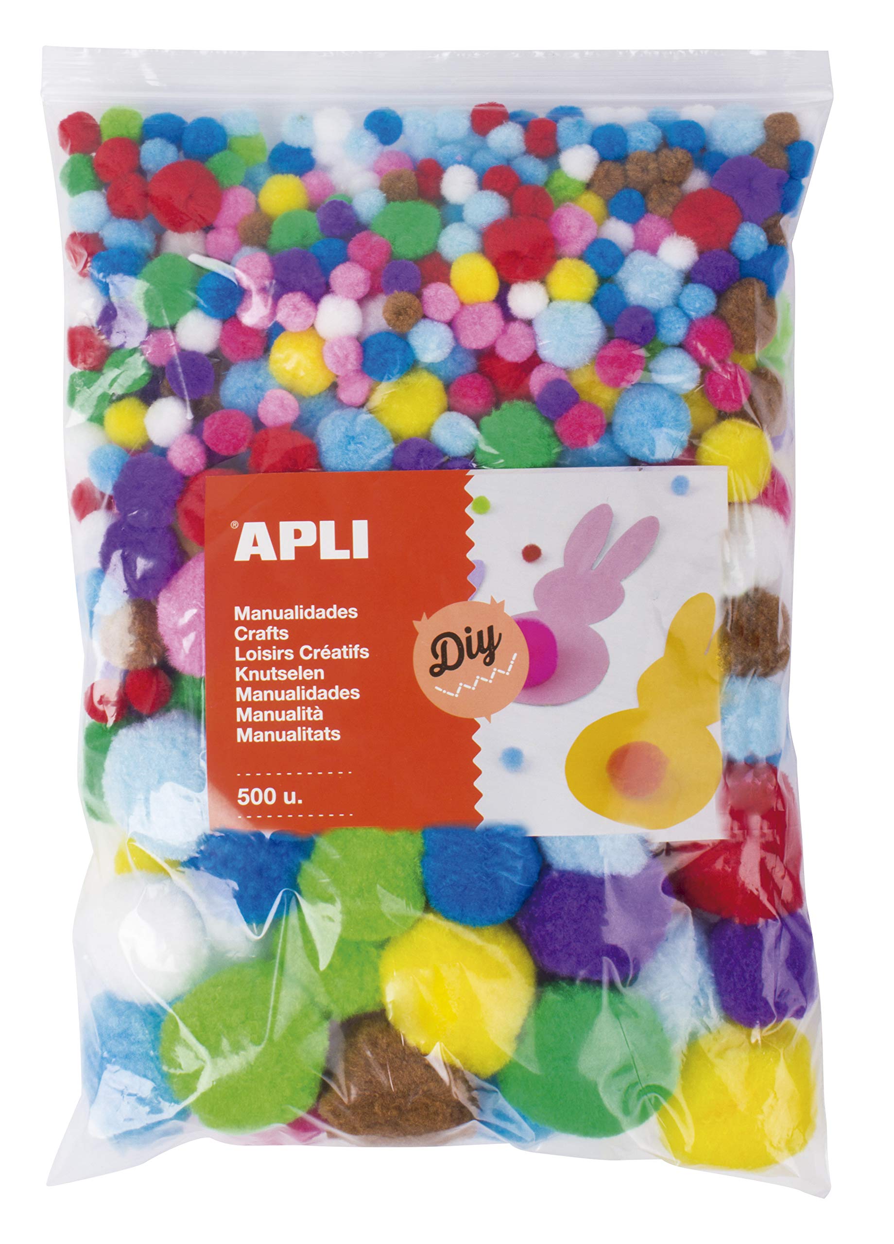 Pom Poms Assorted Colours 500 Units