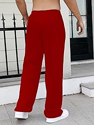 GORGLITTER Men's Baggy Wide Leg Sweatpants Y2K