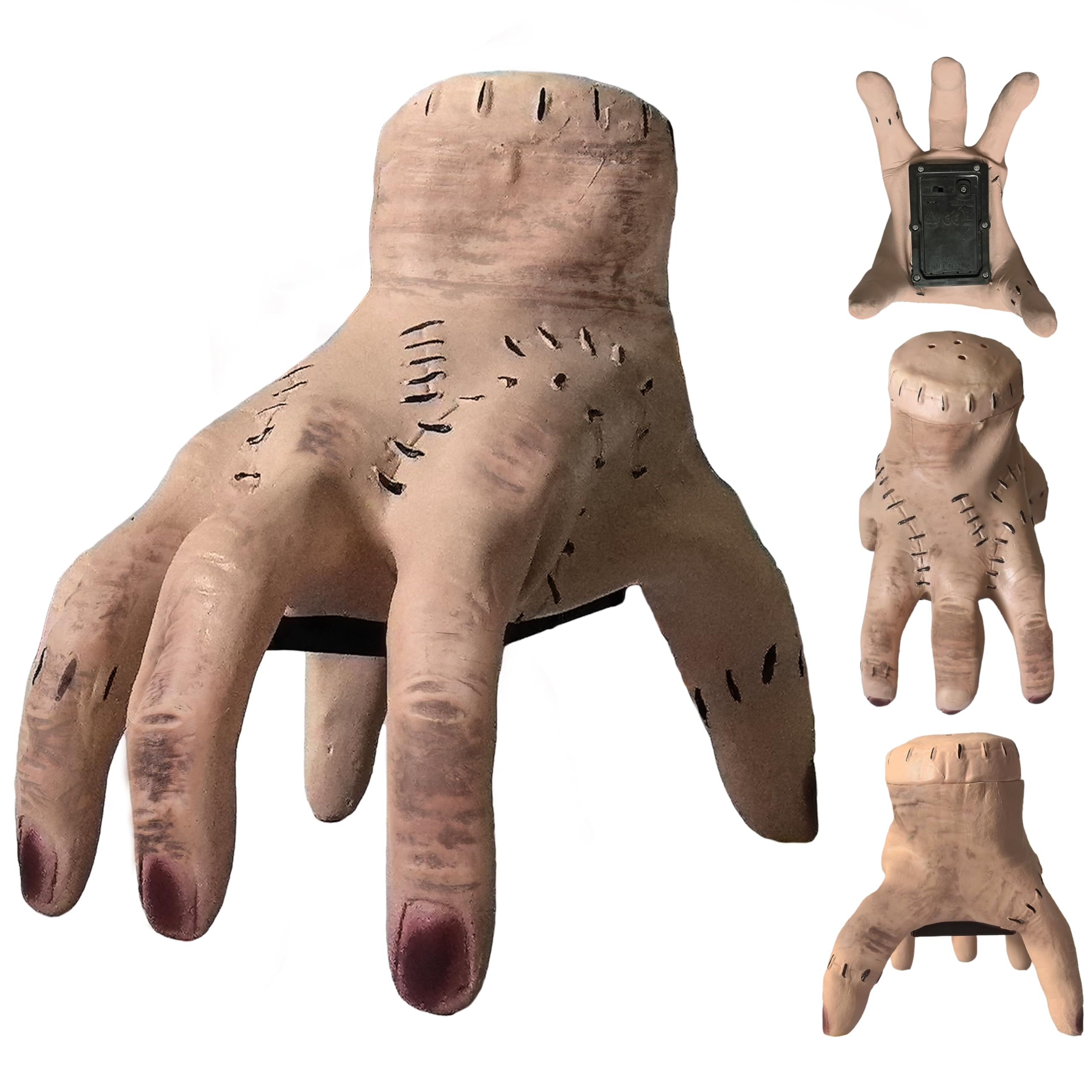 Photo 1 of IBQ Horror Electronic Oversized Walking Hand with Spooky Music for Addams Costume Goth Family Cosplay Halloween Props Outfit Gifts BQ057