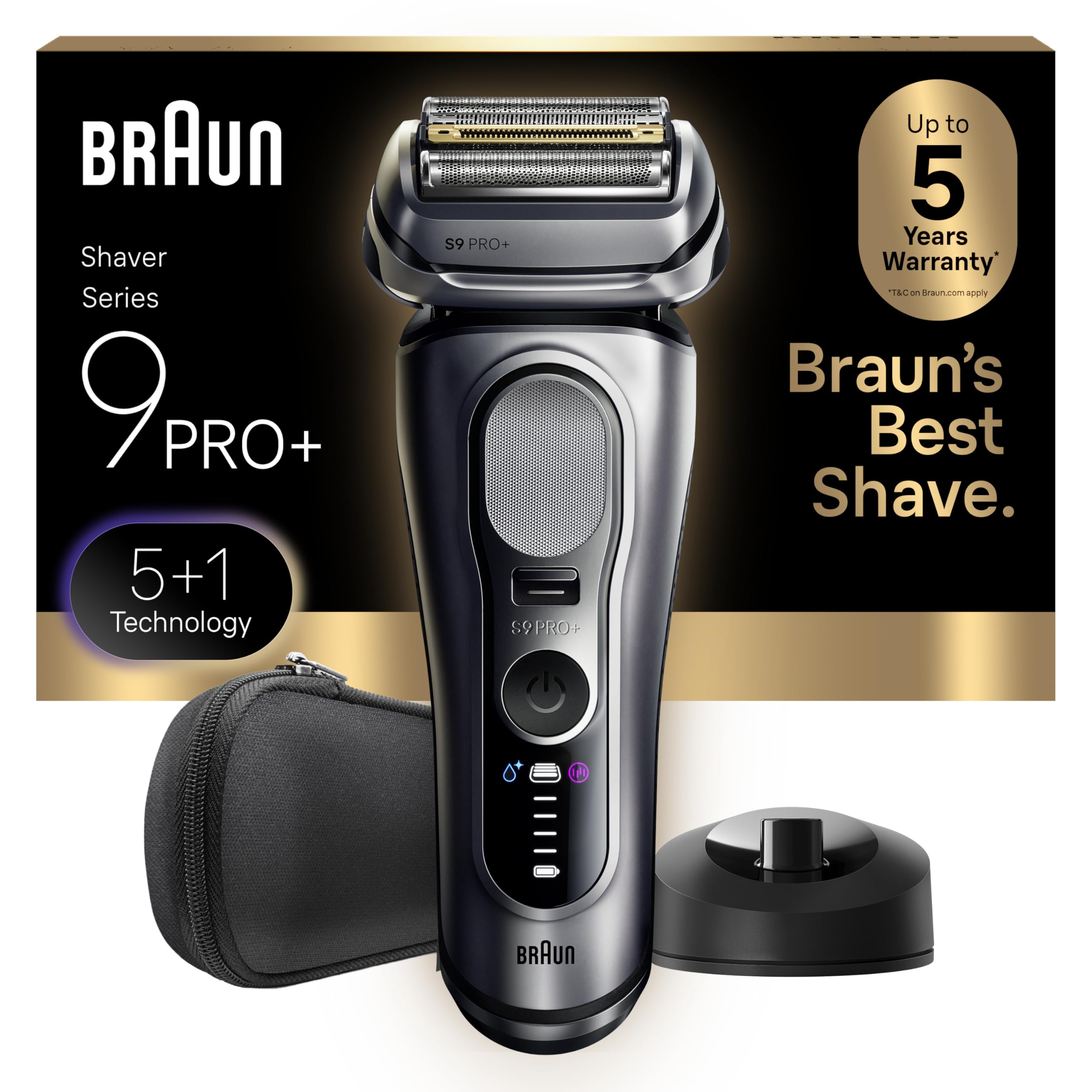 Photo 1 of Braun Electric Razor for Men Series 9 PRO+ Electric Foil Shaver with Precision Trimmer, Charging Stand, Face, Beard Clippers, 9617s