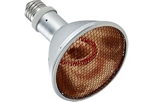 ExoRepti Deep Heat Projector Reptile Heat Lamp Bulb (DHP 100W, PAR30), Basking Light for Bearded Dragon & Leopard Gecko, Carbon Infrared Heater for Amphibian Pet