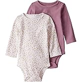 little planet by carter's baby-girls 2-pack Long Sleeve Bodysuits Made With Organic Cotton