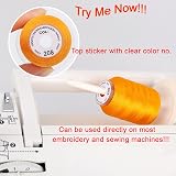 New brothread 63 Color Polyester Embroidery Thread Kit 500M Spools 63 view 4