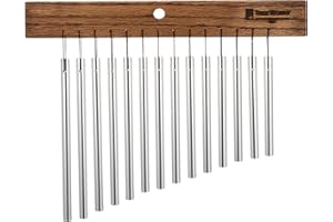 TreeWorks Chimes TRE417 Made in USA Small Single Row Bar Chime, 14-Bar Wind Chime (VIDEO)
