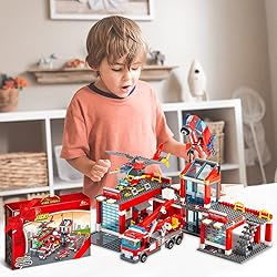 QLT QIAOLETONG City Fire Station Building Kit, 774