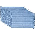 DII Variegated Tabletop Collection, Placemat Set3x19, Light Blue, 6 Piece