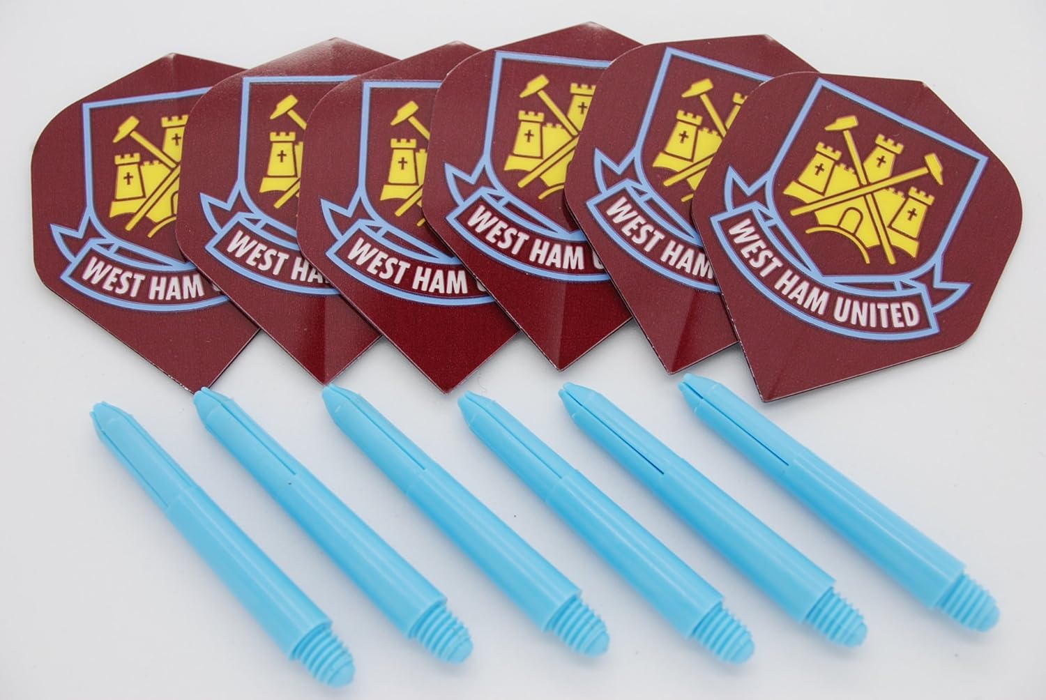 West Ham United standard dart flights & stem set Amazon.co.uk Sports
