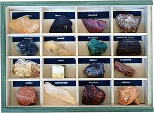 Colección de 16 Minerales de España Premium en Caja de ...