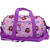 Gabby's Dollhouse Duffle Bag, 16 inch Travel Sleepover Weekender Bag for Girls, Purple Dance Bag