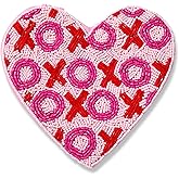 Valentine's Day Coin Purse Beaded Coin Purses for Women XOXO Love Heart Coin Purse Valentine's Day Outfits Accessories Party Gift (Style D)