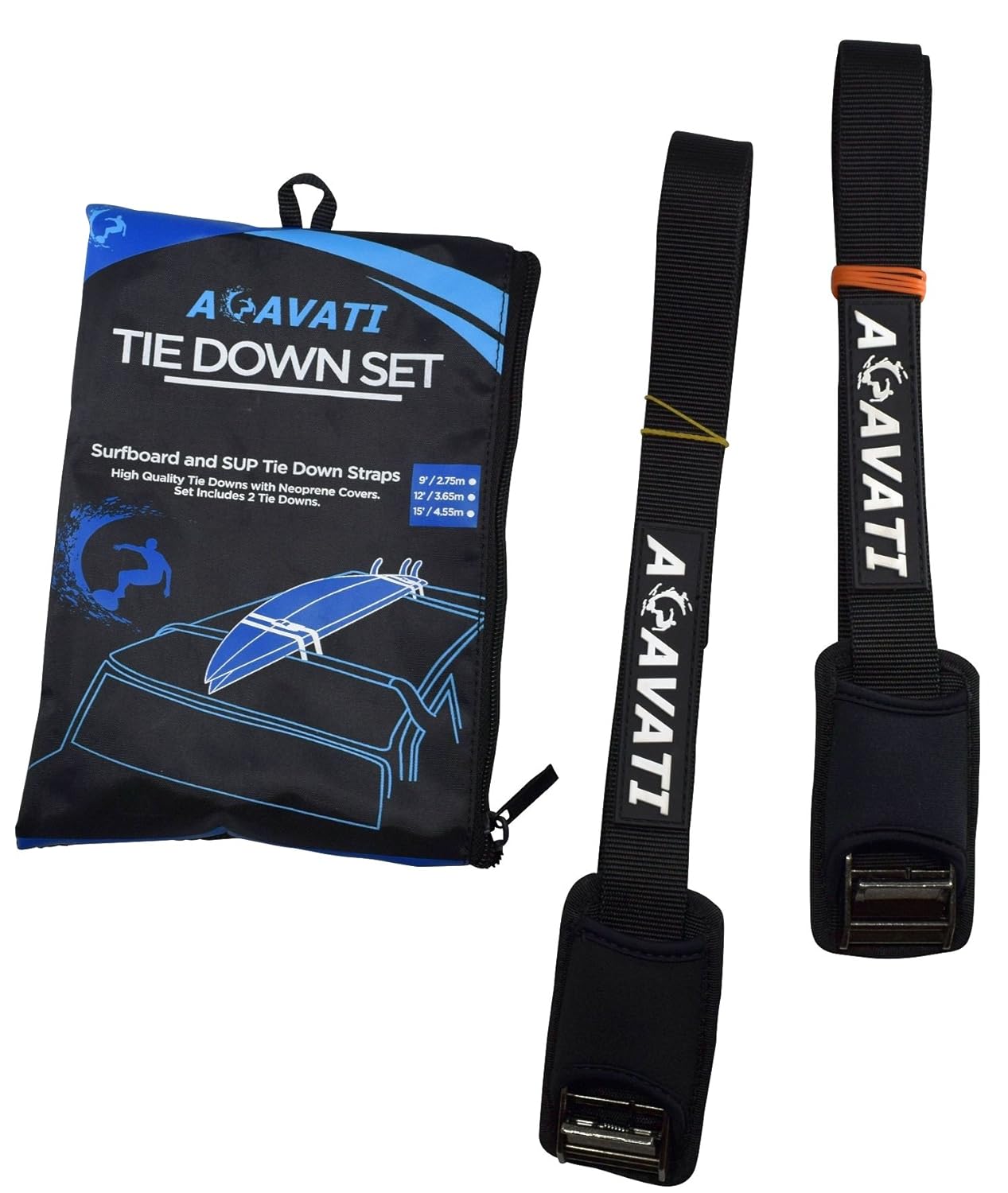 Amazon.com : Acavati - Car Surfboard Tie Down - SUP Tie Down Straps - Kayak Tie  Down Straps - Car Truck SUV surfing rack tie Down : Sports & Outdoors