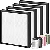 4 Packs T356 Replacement Filter Compatible with Trucozie T356 Air Cleaner Purifier, 3-Stage Filtration System