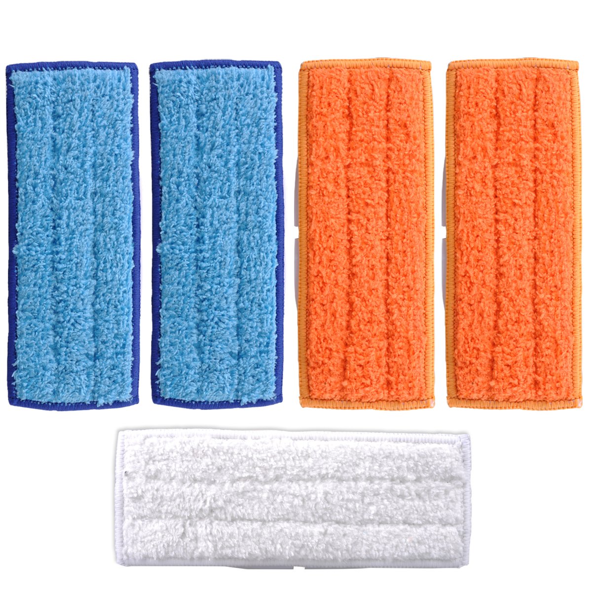KEEPOW 5 Packs Washable Mopping Pads for iRobot Braava Jet 240 241