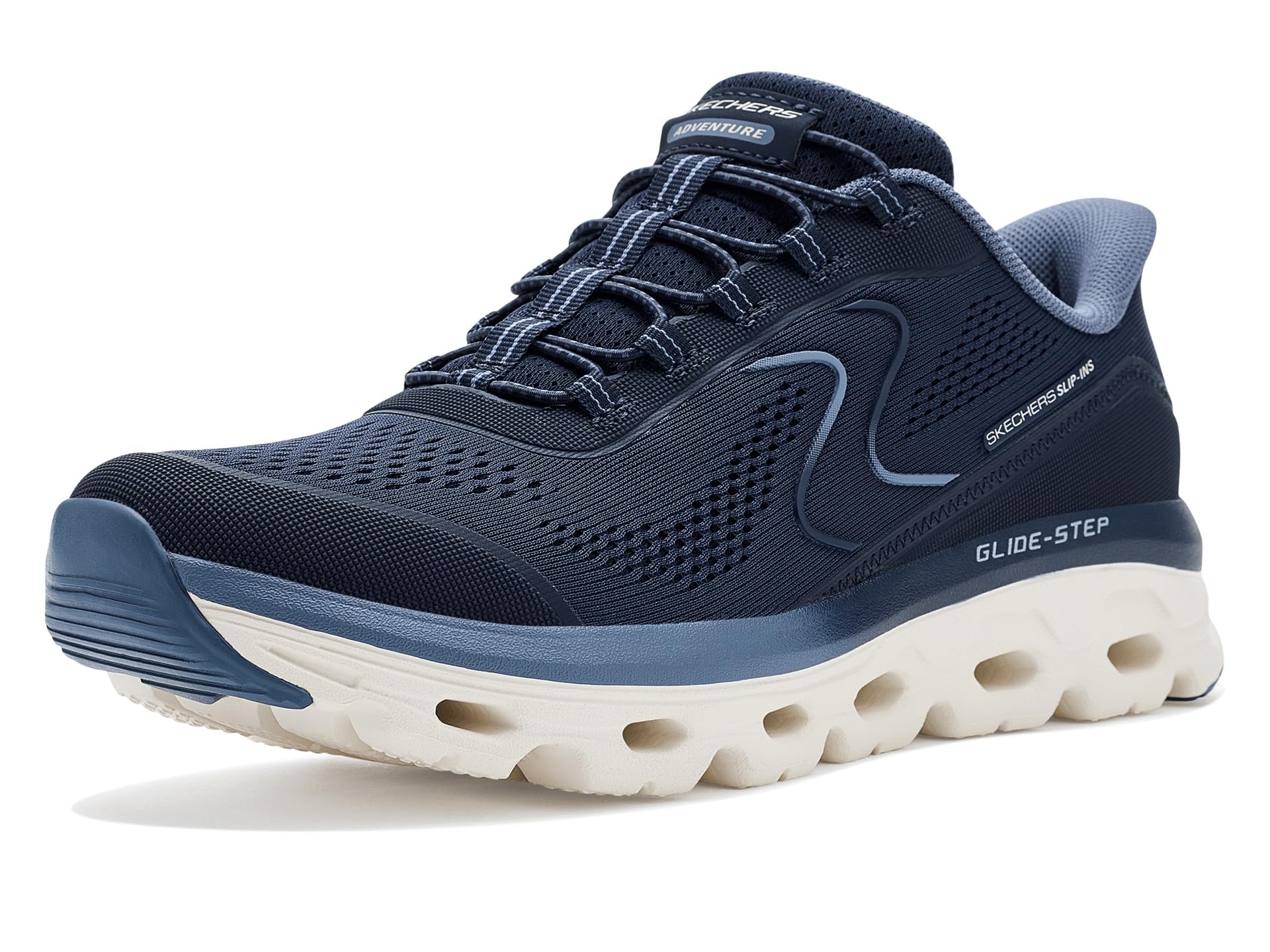 Glide-Step Sole Hands Free Slip-INS, NVY, 9.5 Image