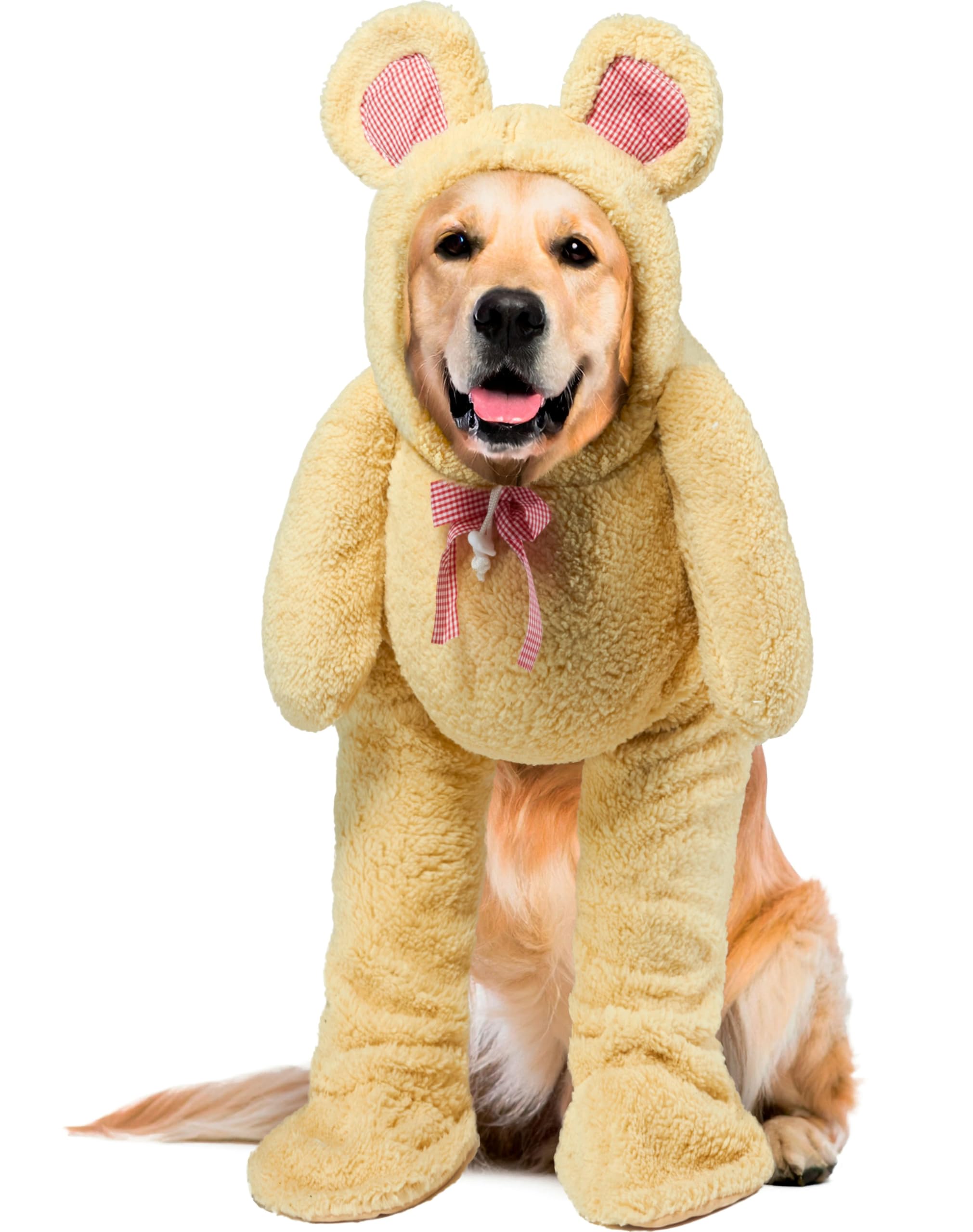 Rubies Official Walking Teddy Bear Pet Costume, Size X-Large Halloween Halloween