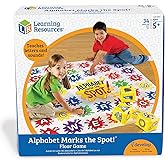 Learning Resources Alphabet Marks The Spot Floor Mat, 34 Piece Set, Ages 5+, Letters, Sounds, Alphabet Game,Spelling Games