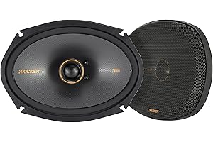 KICKER 51KSC6904 KS-Series 6x9 Coaxial Speakers with 1" tweeters, 4-Ohm, Pair
