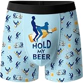 Anhlfyu Mens Boxer Briefs Funny Underwear Boxers Fun Novelty Underwear Boxer Briefs